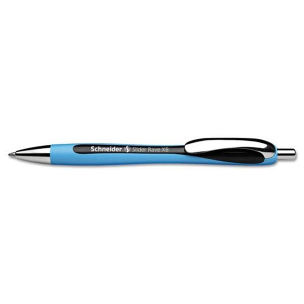 Schneider Electric Retractable Extra-Bold Rave XB Ballpoint Pen, Black RED132501